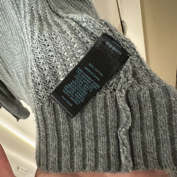 Heather gray lightweight knit cardigan, express size small - Picture 6 of 7